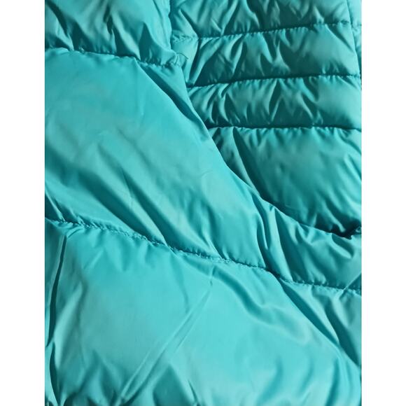 Calvin Klein Puffer Vest Teal Green Wind Resistant MP3 Player Pocket Size S - Picture 9 of 12